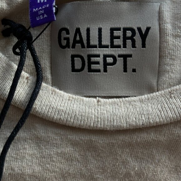 Gallery Dept Antique White & Black Sleep Apnea Logo T-Shirt - Picture 3 of 5